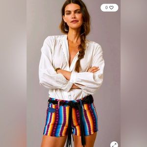 Anthropologie Pilcro Surf Striped Shorts, size 32